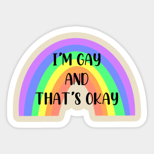 Gay and proud Sticker